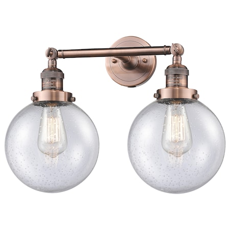 2 Light Vintage Dimmable Led Bathroom Fixture